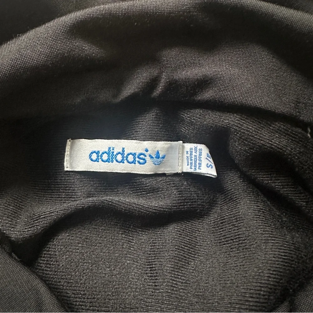 ADIDAS Black and White Full Zip Sweatshirt Size S - Picture 6 of 7